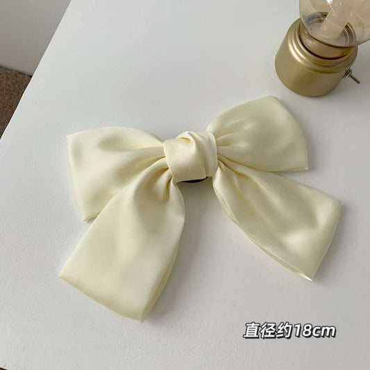Large Bow Hair Clip – Stylish Back-of-Head Barrette, Trendy Top Clip Hair Accessory