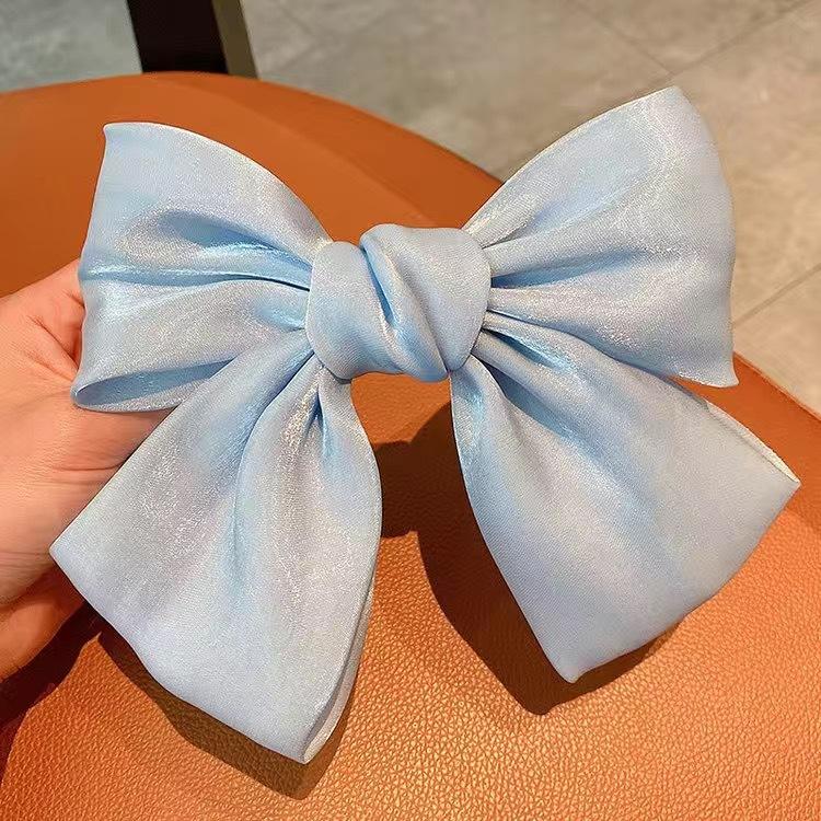 Large Bow Hair Clip – Stylish Back-of-Head Barrette, Trendy Top Clip Hair Accessory