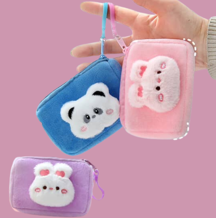 Plush Animal Coin Pouch