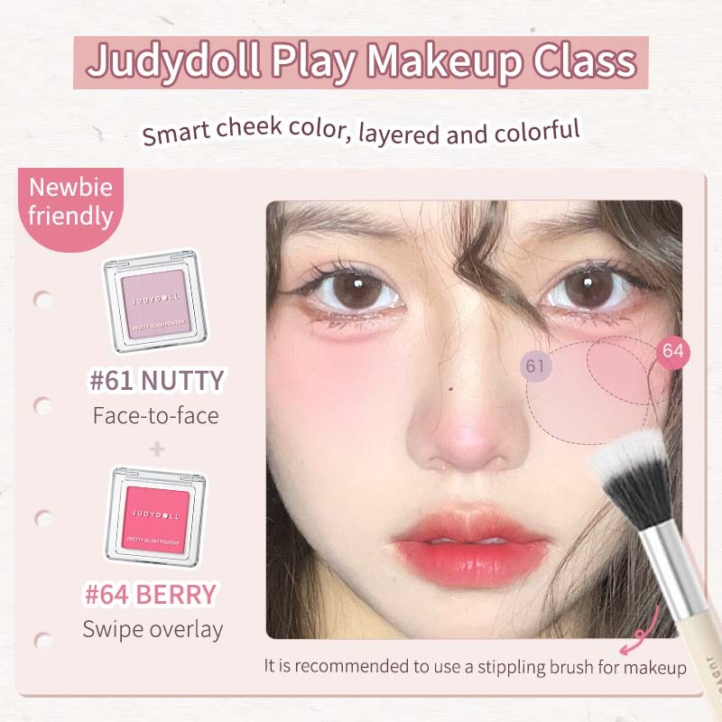 Pretty Blush Powder Soft Matte Powder Face Makeup Long-lasting