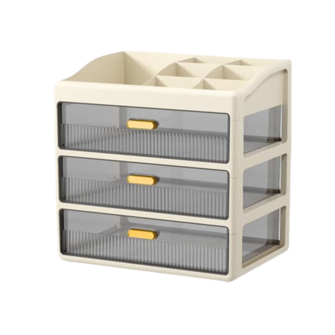Beige Multi-Layer Organiser