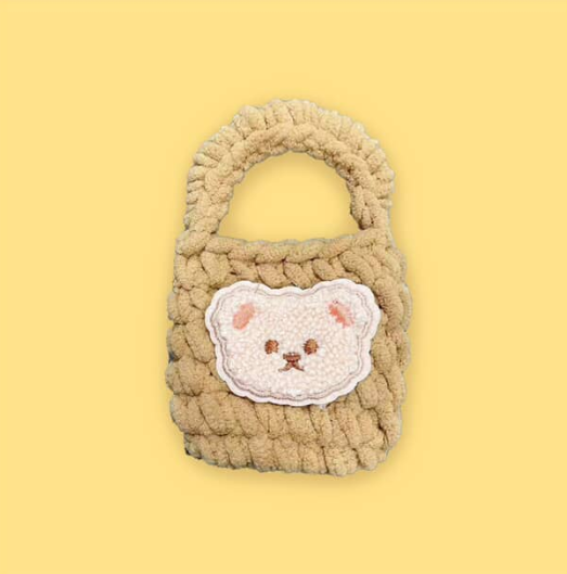 Teddy Knit Mini Bag